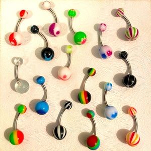 *Buy 4 get 1 Free* $5 items only!  NEVER WORN Belly Rings